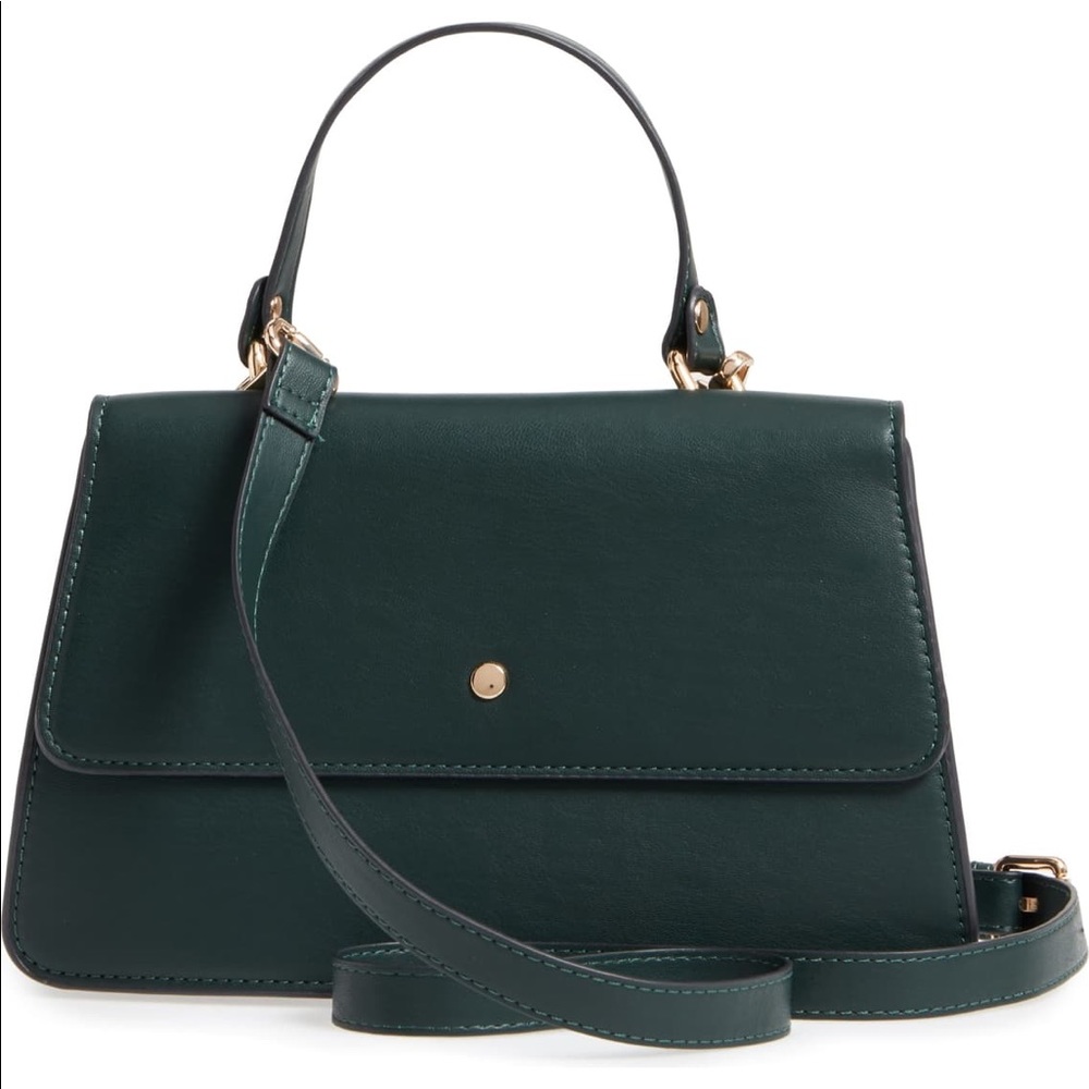 Sole Society Green Crossbody Bag with Adjustable Strap